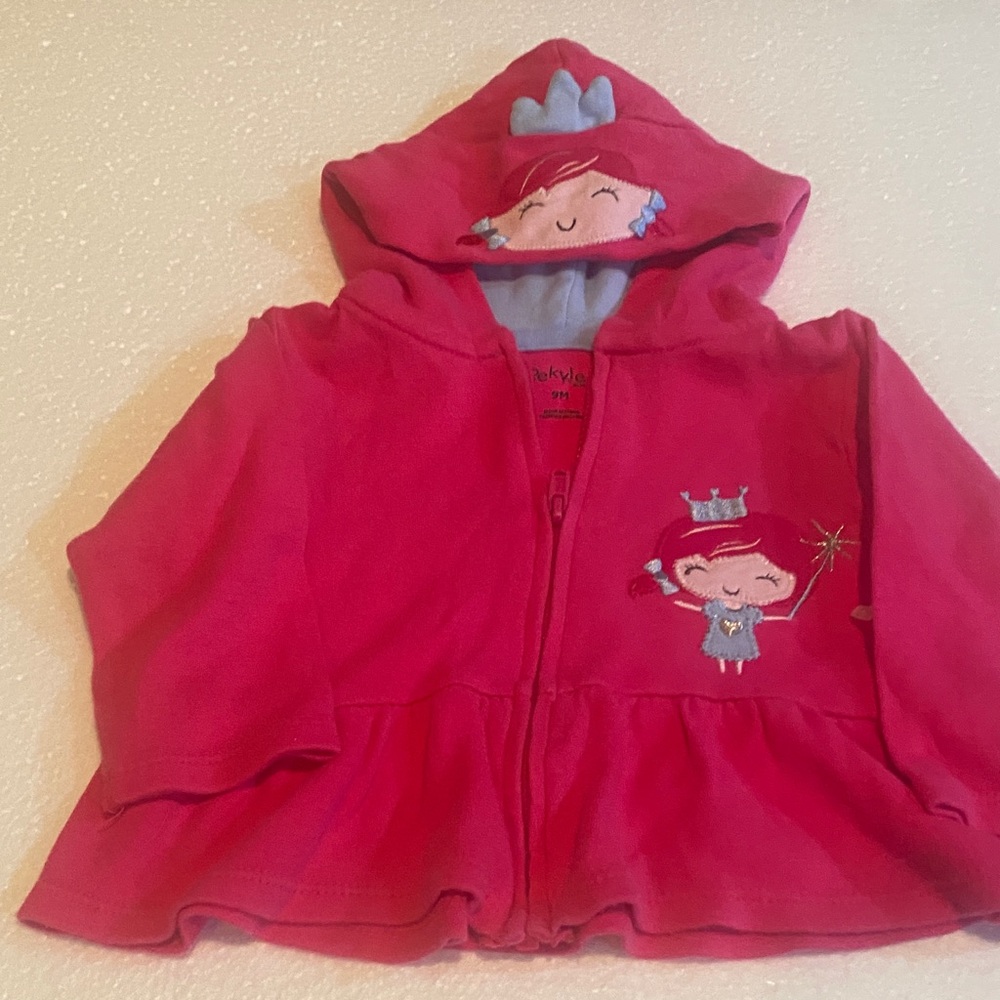 PekklePink Kids Jacket with Embroidered Design
